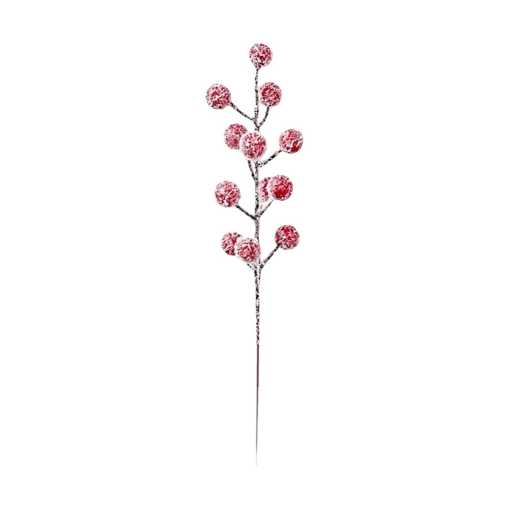 Rote Beeren Weihnachten Künstliche Kiefernzweige Grünzeug Blätter Künstliche Kiefer Heimdekoration