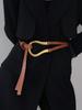 1pc Women's Suit Waist Belt, Versatile Wide Horseshoe Buckle Decoration Belt For Skirt Summer, School Fall, Autumn, Halloween