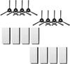 Kit 8 Side Brushes + 8 HEPA Filters for Lefant Robot Vacuum Cleaner (M201/M301/M501/M520/T700/T800)