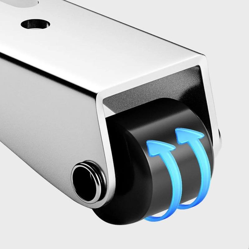 1-10PCS Heavy Duty Upgraded Door Sag Support Roller Black Vertical Adjustment Wheel for Cabinet Sliding Door Hardware