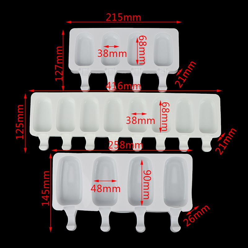 Silicone Ice Cream Mold Magnum Silicone Mold Diy Ice Tray Popsicle Mould