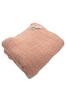Made In Cotton Gauze Blanket with Mosquito Net 5 90 X 120cm Solid Fluffy Baby Bath Lap Salmon Micco Japan, 100% Fabric, Layers, Approx. (Pre-Wash),