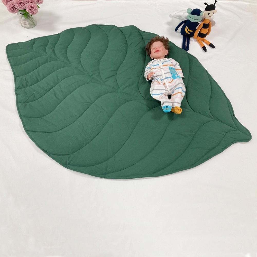 

Creative Irregular Leaf Baby Play Mat for Crawling and Room Decor