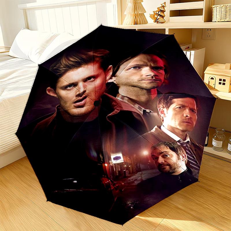 Super-natural Darkness Umbrella 8-Frame for Travel, camping, Casual Lightweight Portable Umbrella, Essential for every family Holidays Gift