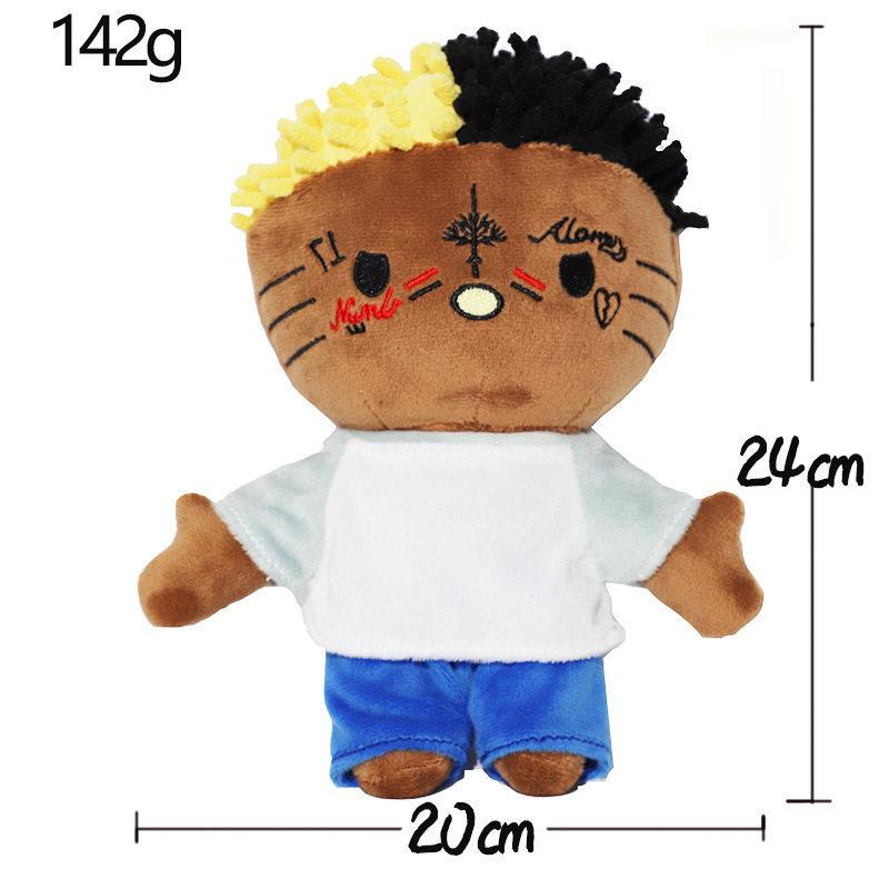 Travis Sc ott Plush Tattooed Style Stuffed Doll Soft Plush Toy For Adult Collection Home Decor Room Ornament