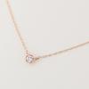 Official Necklace K10 Pink Gold Diamond [Bloom] Women's 0442-8775-0012-0000