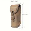 1pc Durable 600D Eyeglasses Bag, Outdoor Glasses Case Molle Pouch, Goggles Storage Box Men Shades Case