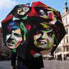 1PC Beat Music Umbrella Folding Umbrella, Automatic Umbrella 8-Frame for Travel, Casual Lightweight Birthday Christmas Gift