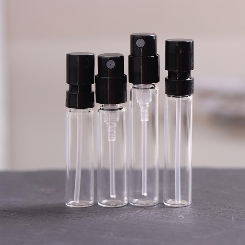 Mini szklane buteleczki bagnetowe Próbki perfum Buteleczki do próbek Atomizery do perfum wielokrotnego napełniania Pojemniki kosmetyczne podróżne