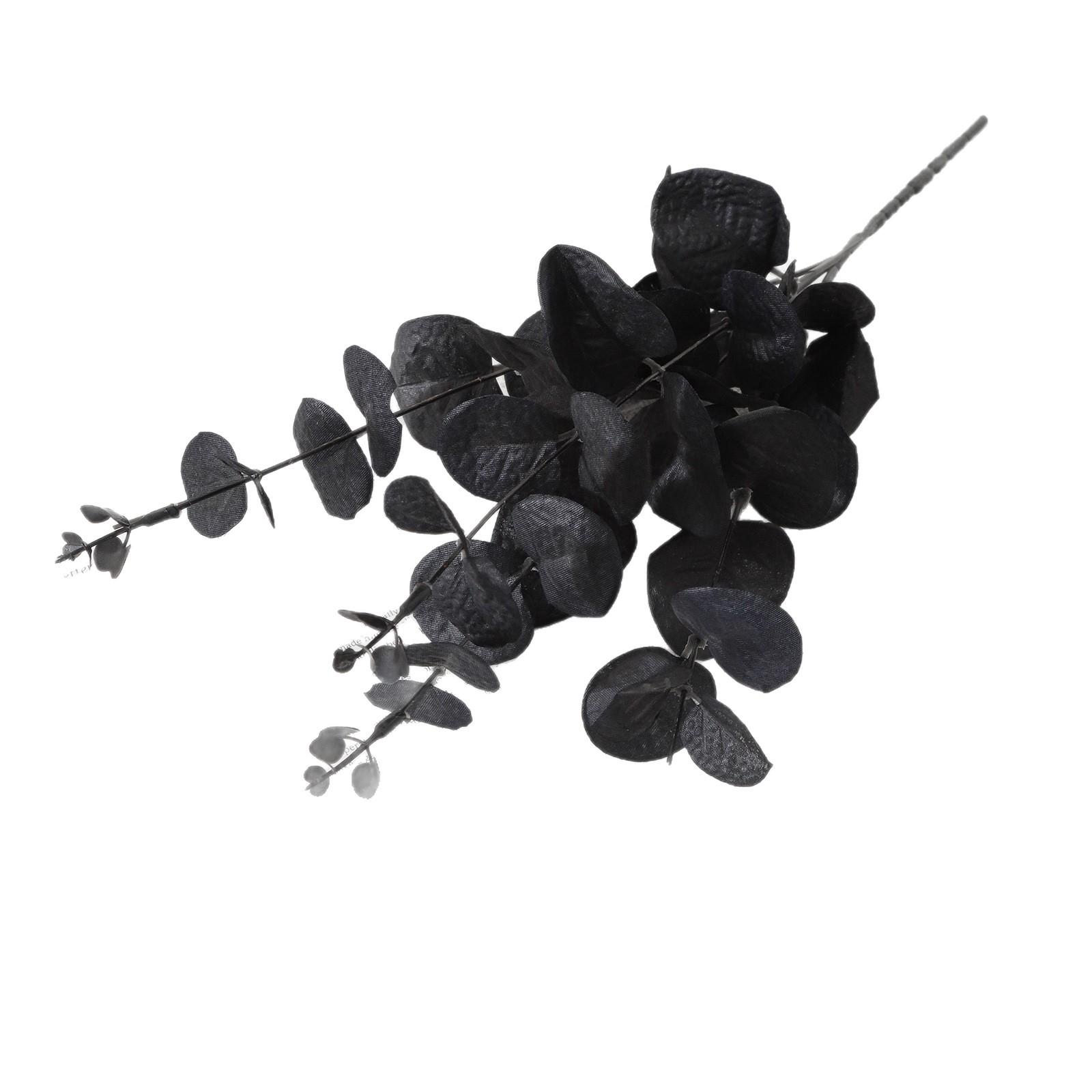 

Black Money Leaf Bouquet Halloween Party Decoration Flower One Size