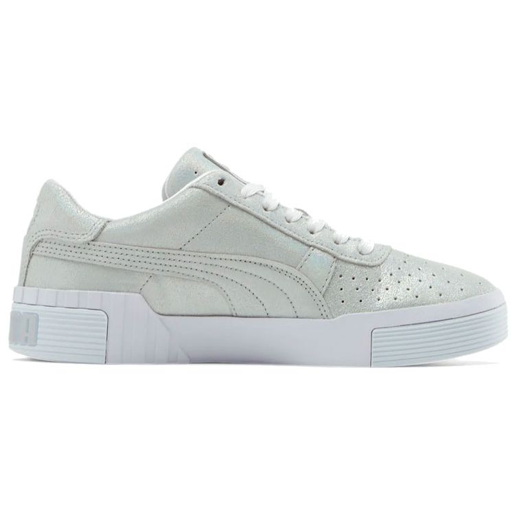 Puma Cali Shimmer Low-Top Sneakers Women Sneakers Silver 373737-01