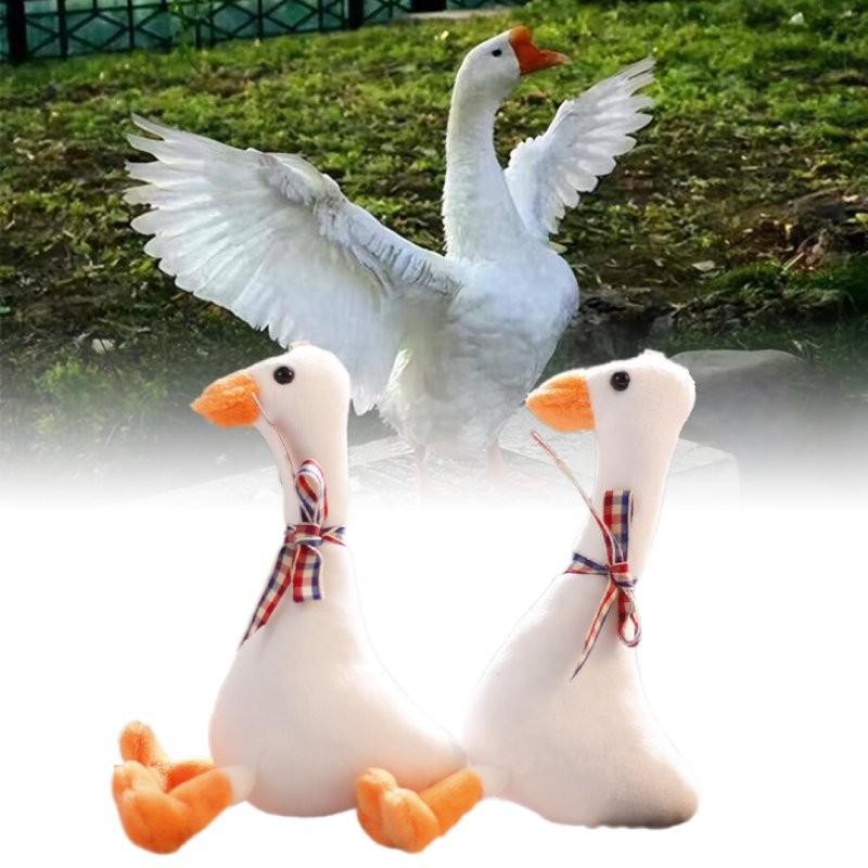Cute Goose Plush Keychain Adorable Miniature Stuffed Animal Bag Charm 18cm