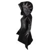 Women's Gothic Hoodie Jacket Street Goth Punk Style Black Long Hooded Harajuku Sweatshirts Oversized Zip-up Y2K Outwear Tops