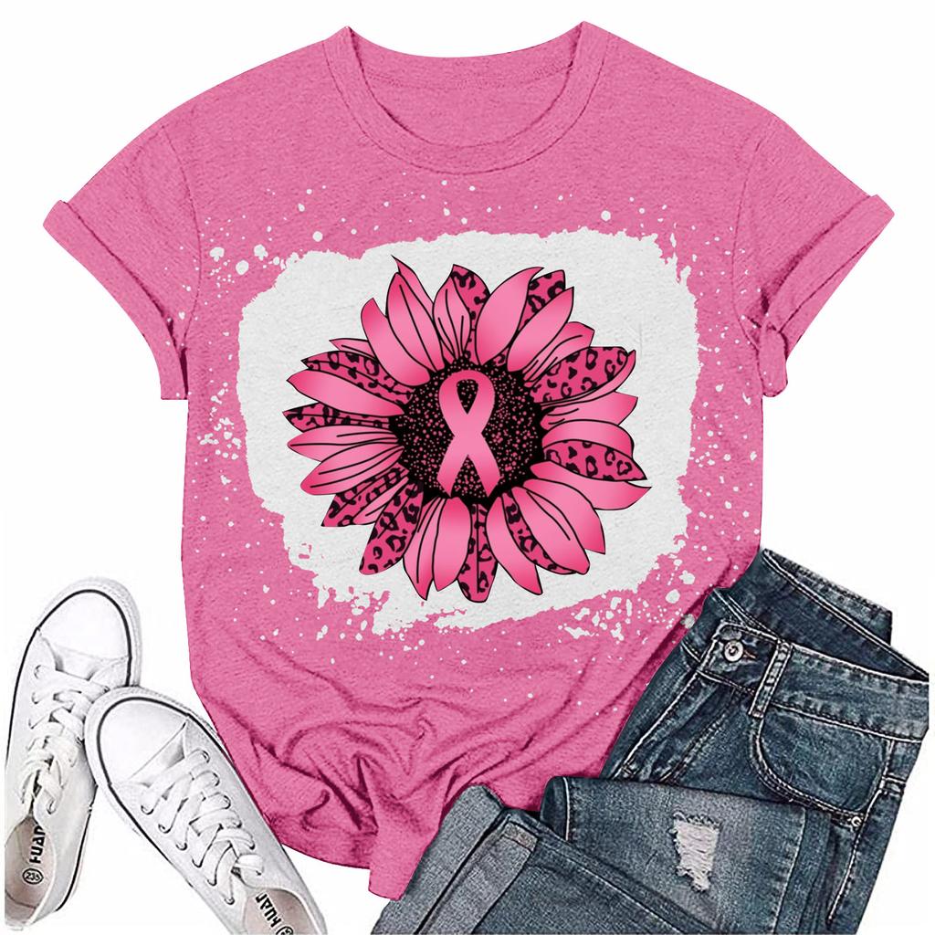 Dame Brystsløyfe Trykt Casual Kort Erm