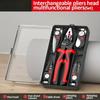 5-in-1-Multifunktionszange für Elektriker – Abisolierzange, Schneider, Crimpzange usw.. - professionelle Stahl-Handwerkzeuge für Heimwerker und Elektrotechnik