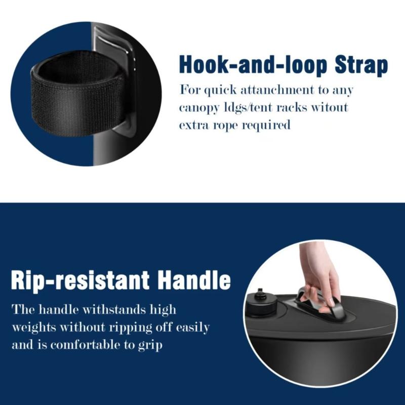 Strong PVC Water Sand Container For Outdoor Camping Shelter Reinforcement And Wind Resistance 20L To 50L Capacity