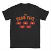 The Crab Five Maryland T Shirt Men's Cotton Leisure T-Shirt Round Collar Basketball Number Tees Short Sleeve Clothing Printing