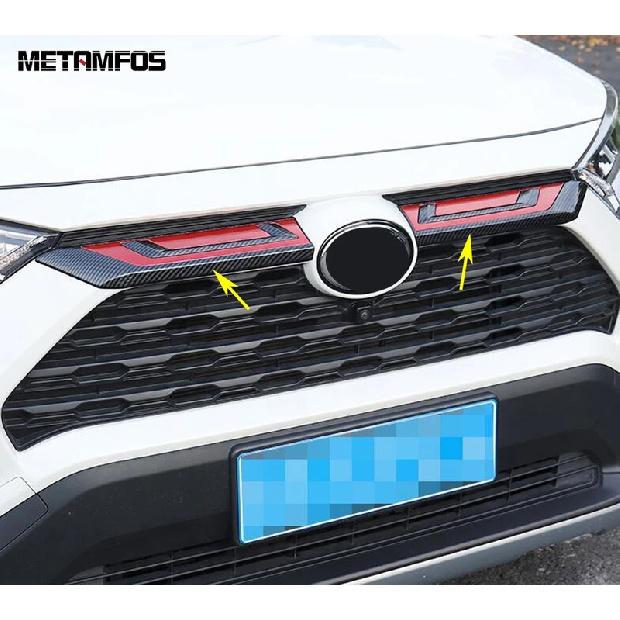 For Toyota Rav4 Rav 4 Limited/LE/XLE/Hybrid -2024 2025 Chrome Front Upper Grille Grill Molding Trim Accessories Car Styling