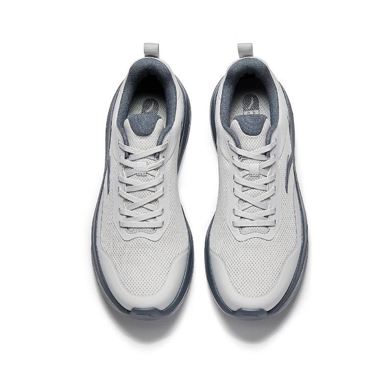 Anta Treading Commuting Versatile Shock Absorbing Wear Resistant Low Top Training Shoes Men Sneaker Chip-Gray 912537725-1