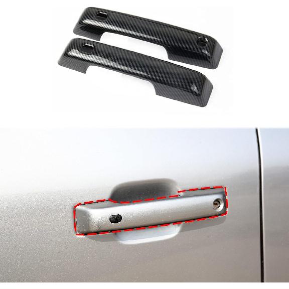 

Korlot Carbon Fiber Exterior Front Side Door Handles Trim Cover for Ford F150 2021+ (Front Door) Front Door