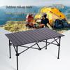 Portable Outdoor Folding Table: Lightweight, Height-Adjustable, Roll-Up Camping Essential