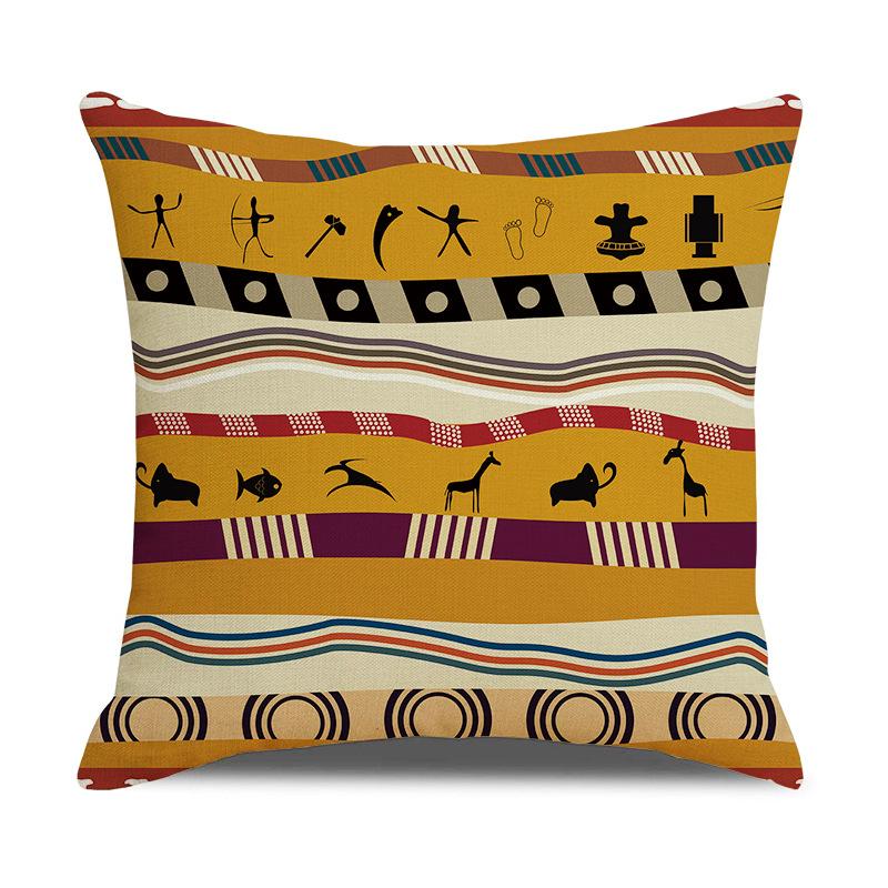 African Ethnic Style Geometric Digital Printing Office Sofa Pillow Pillow New Home Products