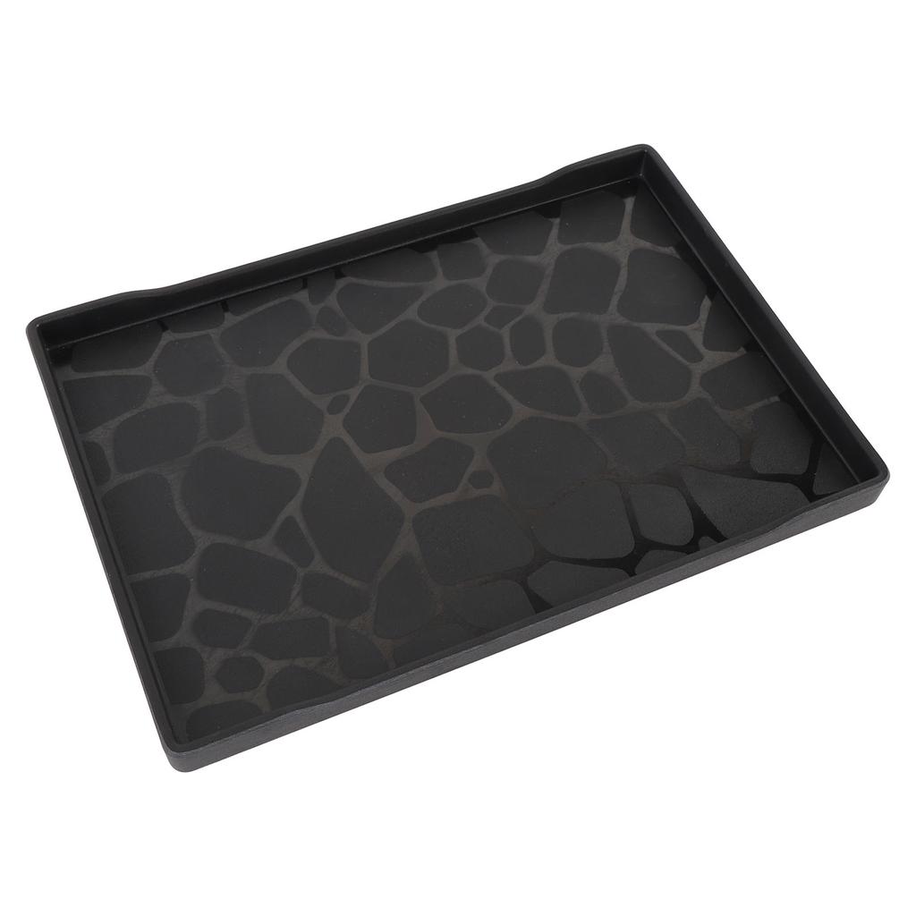 Plastserveringsbricka 23x33 cm Stor Återanvändbar Rektangulär Festbricka för Teservis Frukt Efterrätter Serveringsbricka