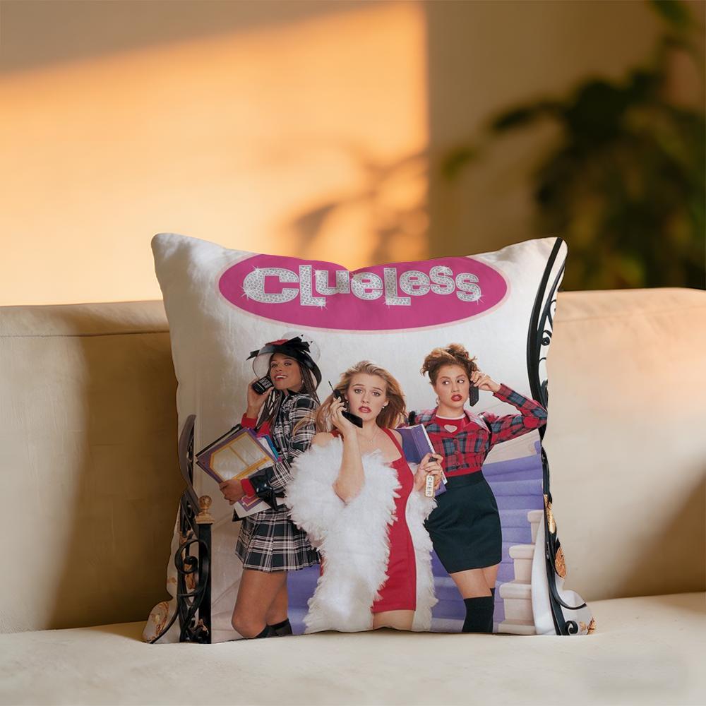 

Clueless Cushion Cover Cozy Velvet Throw PillowSoft Warm Cushion For Sofa Bed 30x30 cm