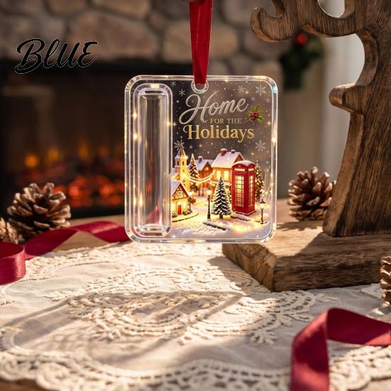 Acrylic Cash Surprise Pendant Christmas Money Holder Ornament Gift Hanging Decor with for Friends Festive Pattern Tree Giving Holiday Keepsake