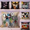 Classic Game CCuphead Cute Cushion Cover Plush Fabric Soft DoubleSided Printed Sofa Warm Winter Home Gift Pillow Cover
