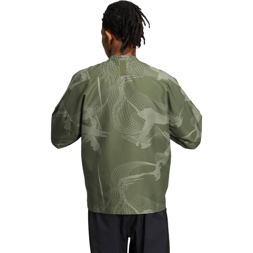 Adidas Jackets Men's Green Stand Collar Moderate Other HE5151