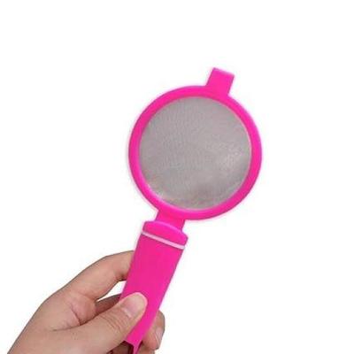 RSINC Plastic Multipurpose Tea | Milk | Coffee Strainer  Milk | Coffee Chalni | Channi. Multicolor Length 22 Cm Set of 2 Plastic Tea Strainer