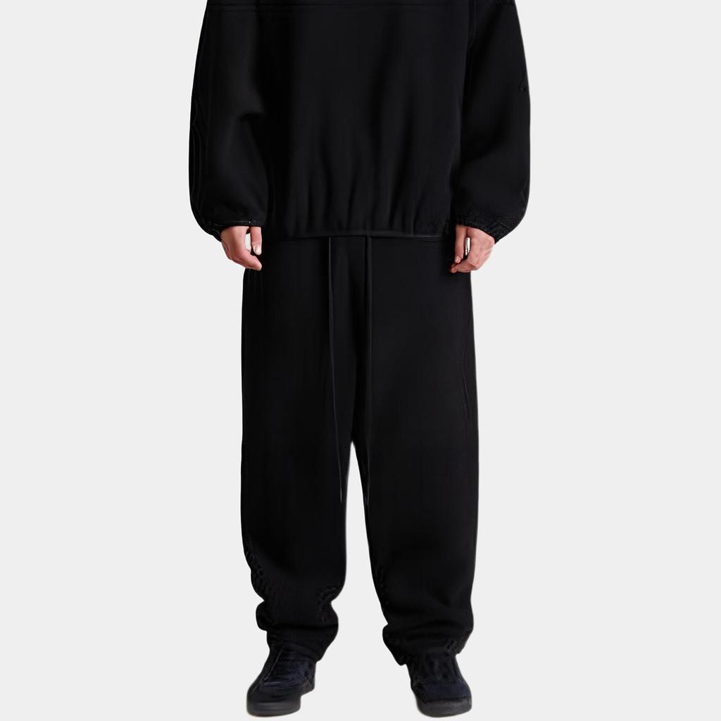 Fear of God Pantaloni Essentials din Fleece Polar Negru Jet Bărbați Partea de Jos 130SP244254F