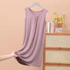 Pajama Women's Summer Sleeveless Vest Pajama Skirt, New Loose Large Size Suspender Skirt Spring and Summer