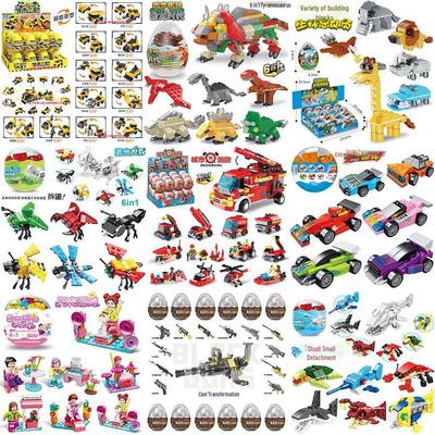 Children's DIY Gachapon Building Blocks Puzzle Car Toys – Early Education Assembling Mechanism, Blind Box Gifts