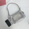 Fashion Transparent Ita Bag Large Capacity Shoulder Bags Cute Preppy Style Bag With Pendant Multi-layer Shopping Travel Bags