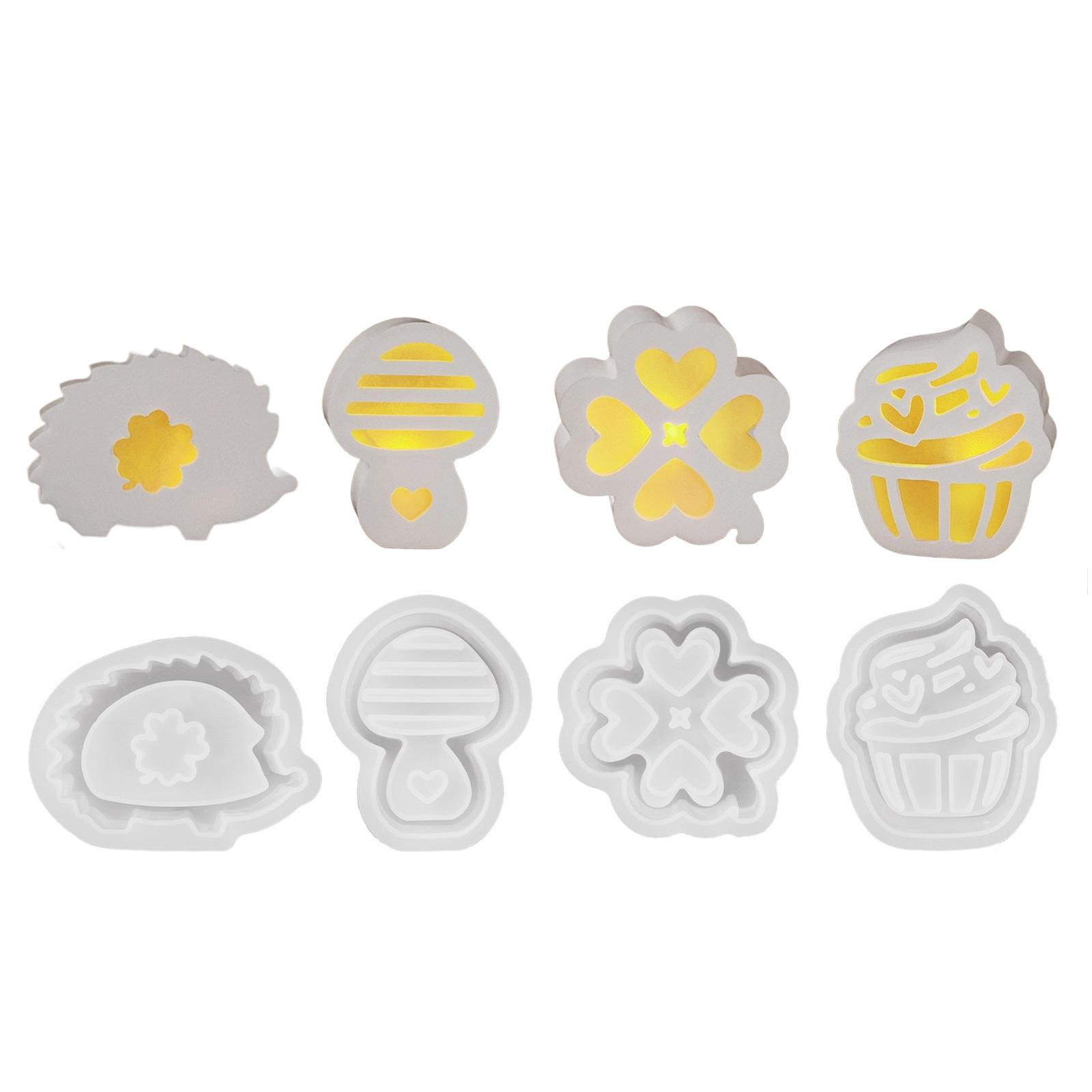 

Flexible Silicone Home Decoration Mold Hollow out Candlestick Mould Gypsum Mould for Atmosphere Light Silhouettes