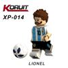 Building Block Toys World Cup Soccer Captain Plastic Assembled Building Blocks Minifigures Toy