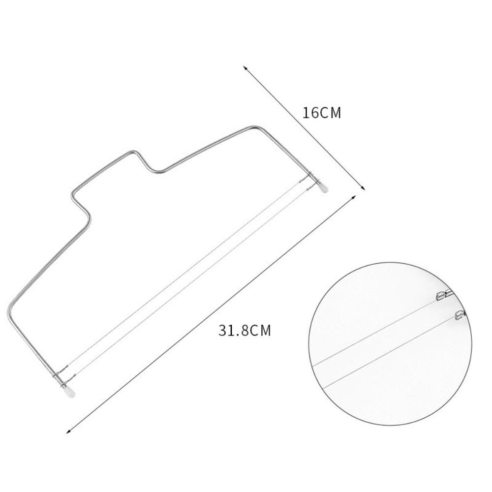 Single Double Line Adjustable Metal Cake Cutter Stainless Steel Cake Pastry Slicer Tools Decorating Mold Kitchen Baking DIY Tool