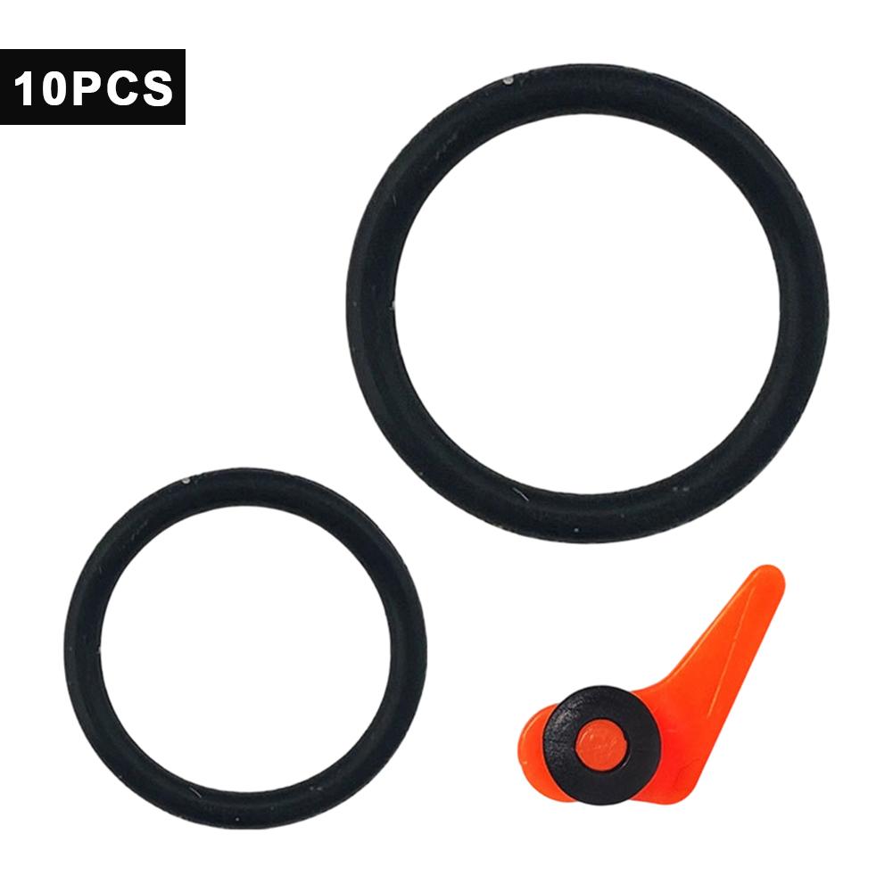 For Fishing Rod with Silicone Ring Plastic Lure Hook Fixer Portable Fishing Accessory 10PCS Hook Keeper