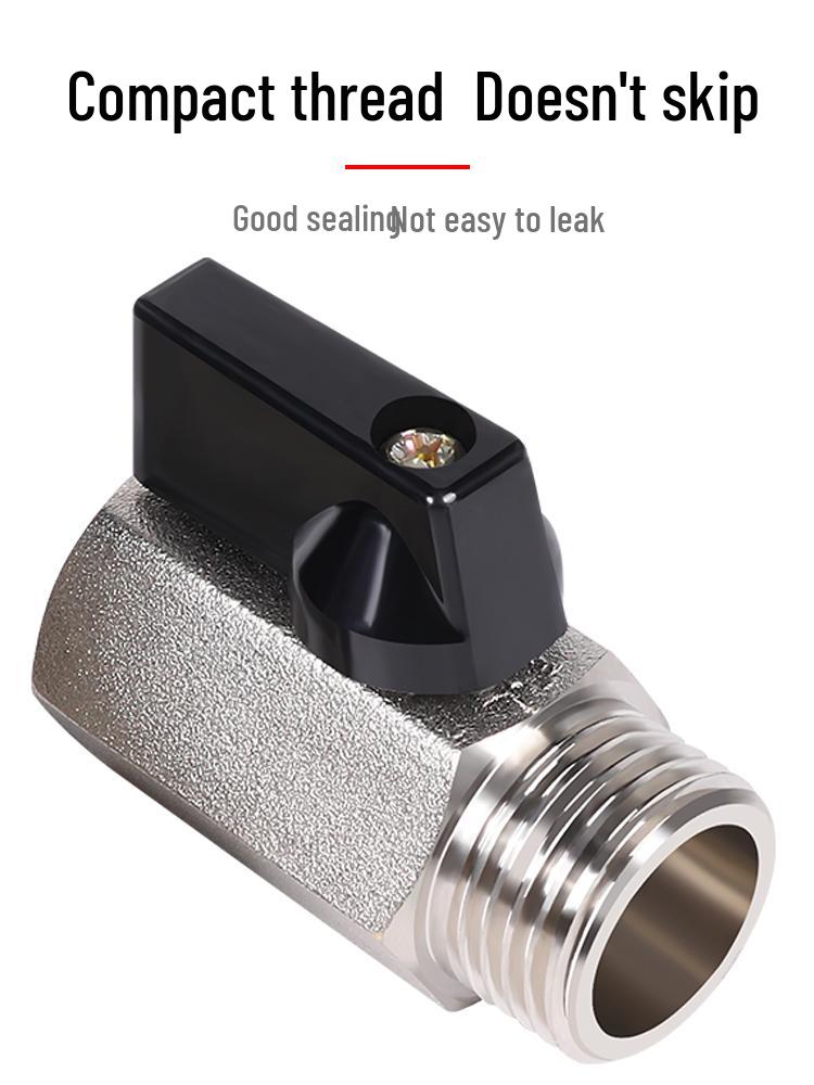 Pneumatic Trachea Valve Connector Set with Mini Ball Valve for Air Compressors