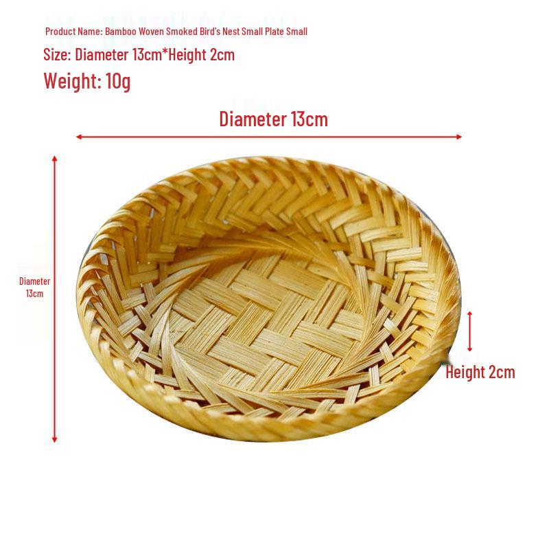 Handwoven Bamboo Pastry and Fruit Tray - Chinese Ancient Style