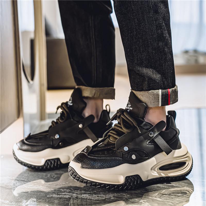 Men's Shoes Spring and Autumn Sports Men's Casual Shoes Four Seasons Leisure Sports Leather Shoes for Men 39-44