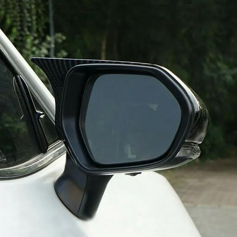 2pcs Ox Horn Side Wing Rearview Mirror Cover Trim Decor Caps Fit For Toyota Camry Avalon 2018- Car External Accessories