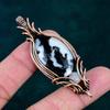 White Buffalo Turquoise Copper Pendant Real Gemstone Jewelry Rainbow Moonstone Pendant Copper Wire Wrapped Jewelry Handmade Pendant for Gift