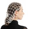 Pärlstickad Hålnätshalsduk Hårnät Håraccessoarer Elastisk Halsduk Dam