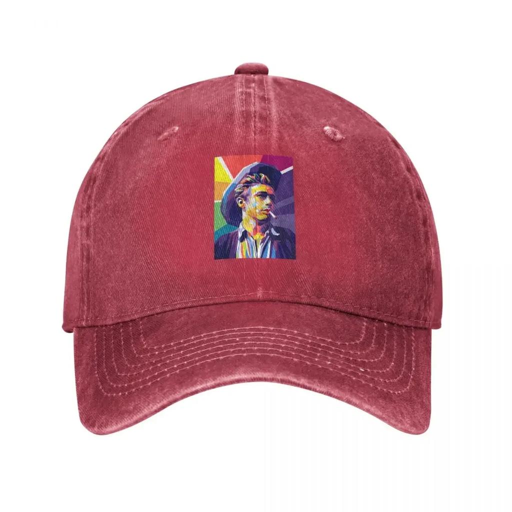 James B Dean Pop Art Baseball Cap Vintage GentleUnisex Hat Christmas Hat hats for Unisex Womens Beach Unisexs