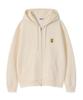 Wacky Willy Graphic Kiki Wappen Zip-Up Hoodie Cream