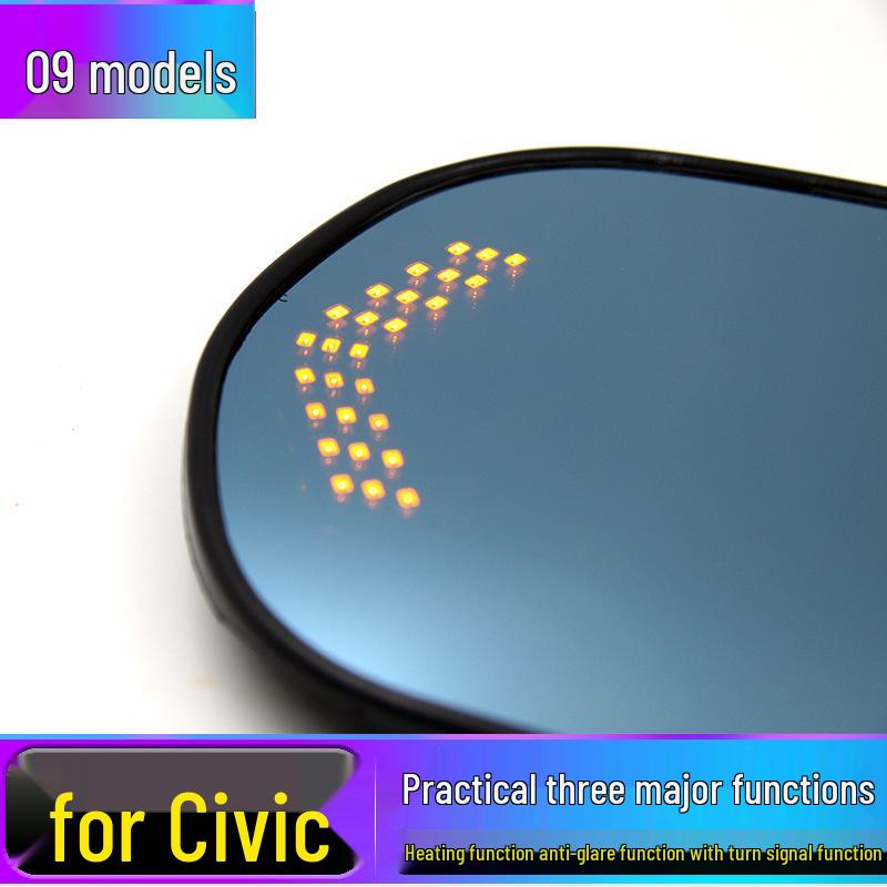 Honda Civic 2009 Steering Heater & Ultra-Wide Anti-Glare Rearview Mirror Lens