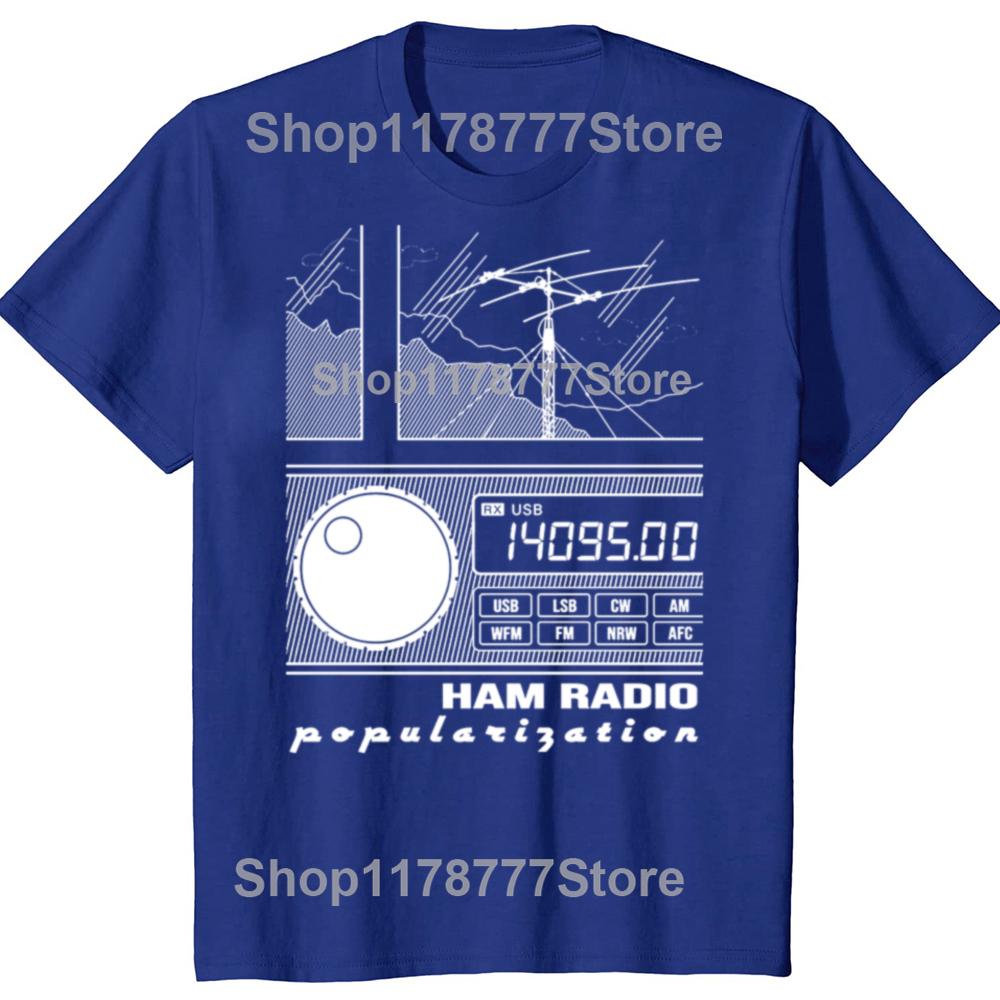 Funny  Amateur Ham Radio Operator T Shirts Short Sleeve Birthday Gifts Mens Clothing Fashion Casual Loose Oversized T Shirt